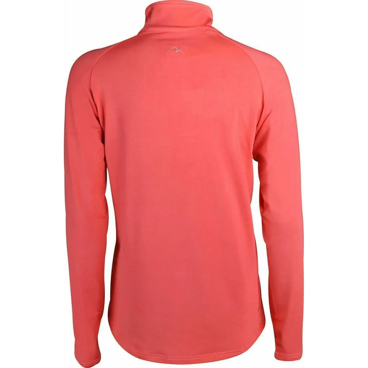 More Mile Vancouver Half Zip Long Sleeve Womens Running Top - Pink Comfortable Layer Premium Material