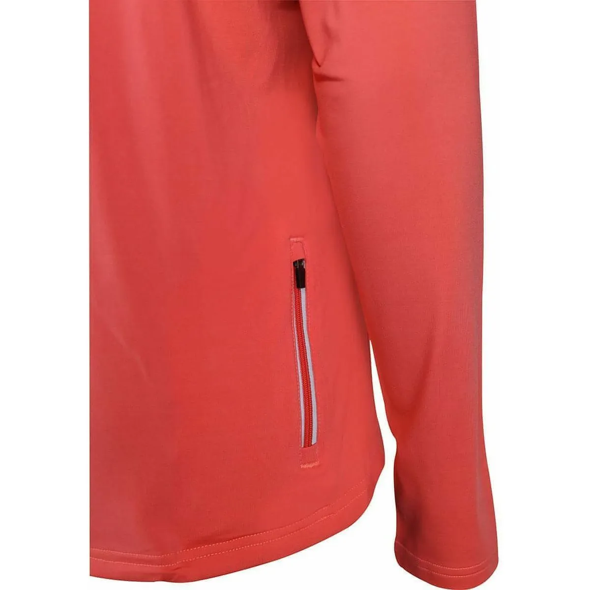 More Mile Vancouver Half Zip Long Sleeve Womens Running Top - Pink funky