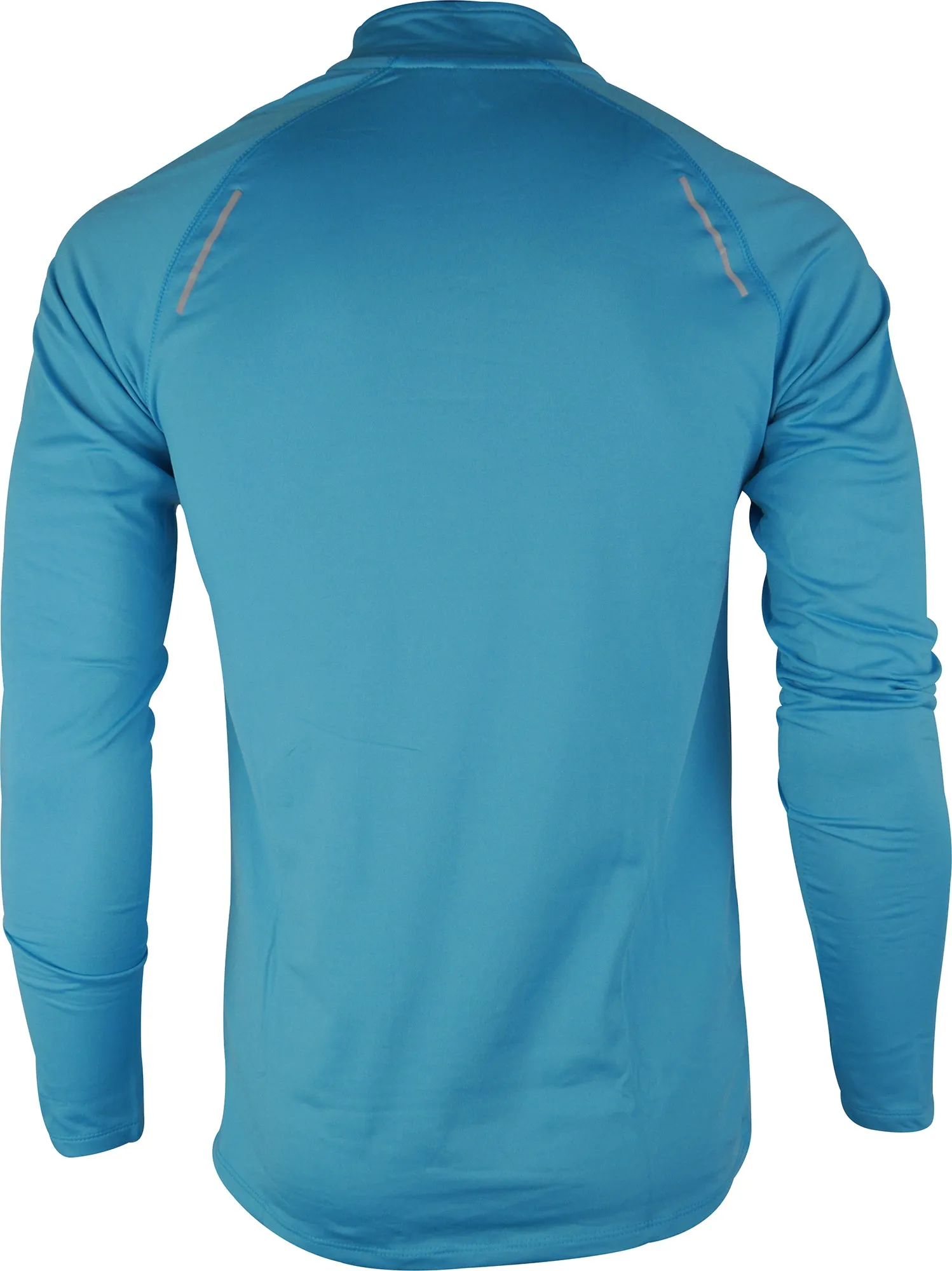 More Mile Vivid Half Zip Long Sleeve Mens Running Top - Blue Soft and breathable winter warmth