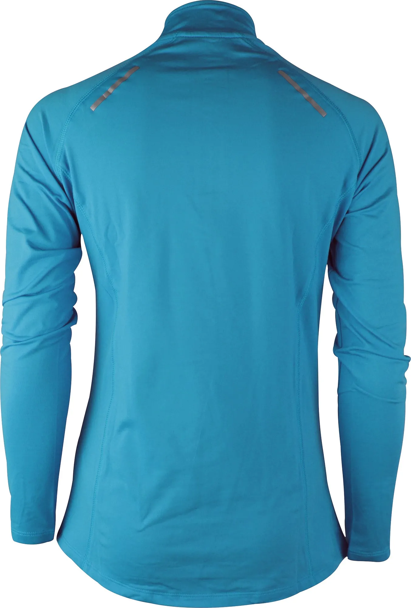 Premium Comfort More Mile Vivid Half Zip Long Sleeve Womens Running Top - Blue