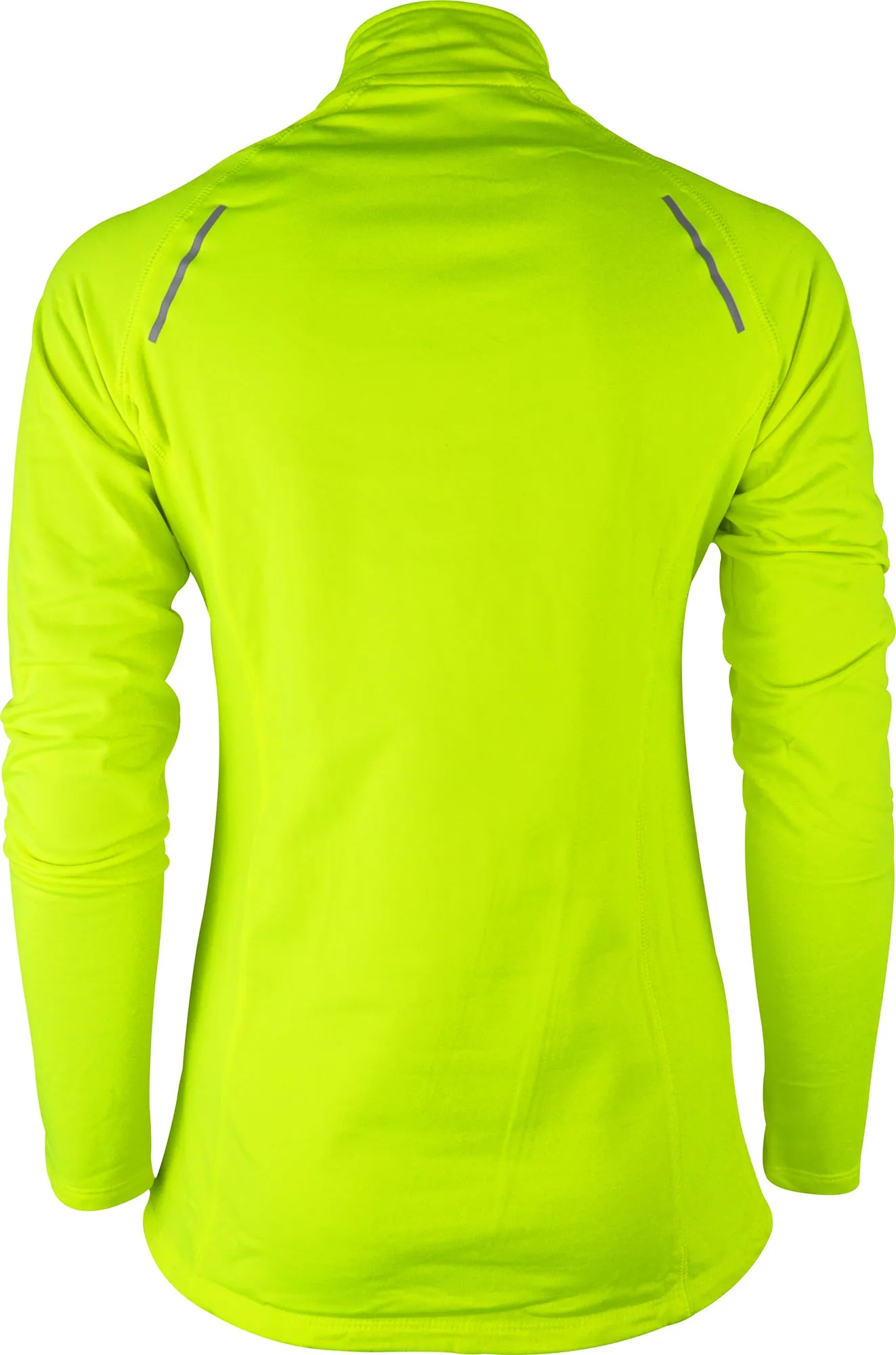 More Mile Vivid Half Zip Long Sleeve Womens Running Top - Yellow Travel Outfit Relaxed fit style