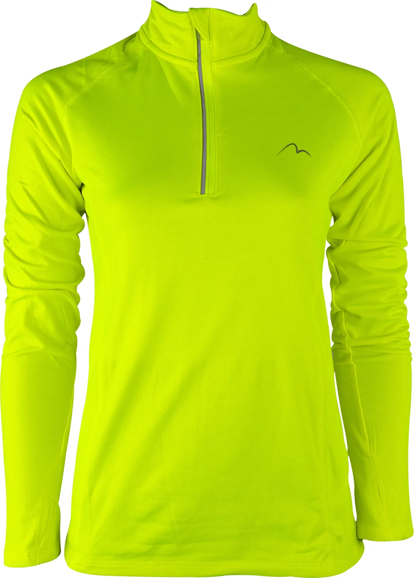 Comfy Style comfortable option More Mile Vivid Half Zip Long Sleeve Womens Running Top - Yellow