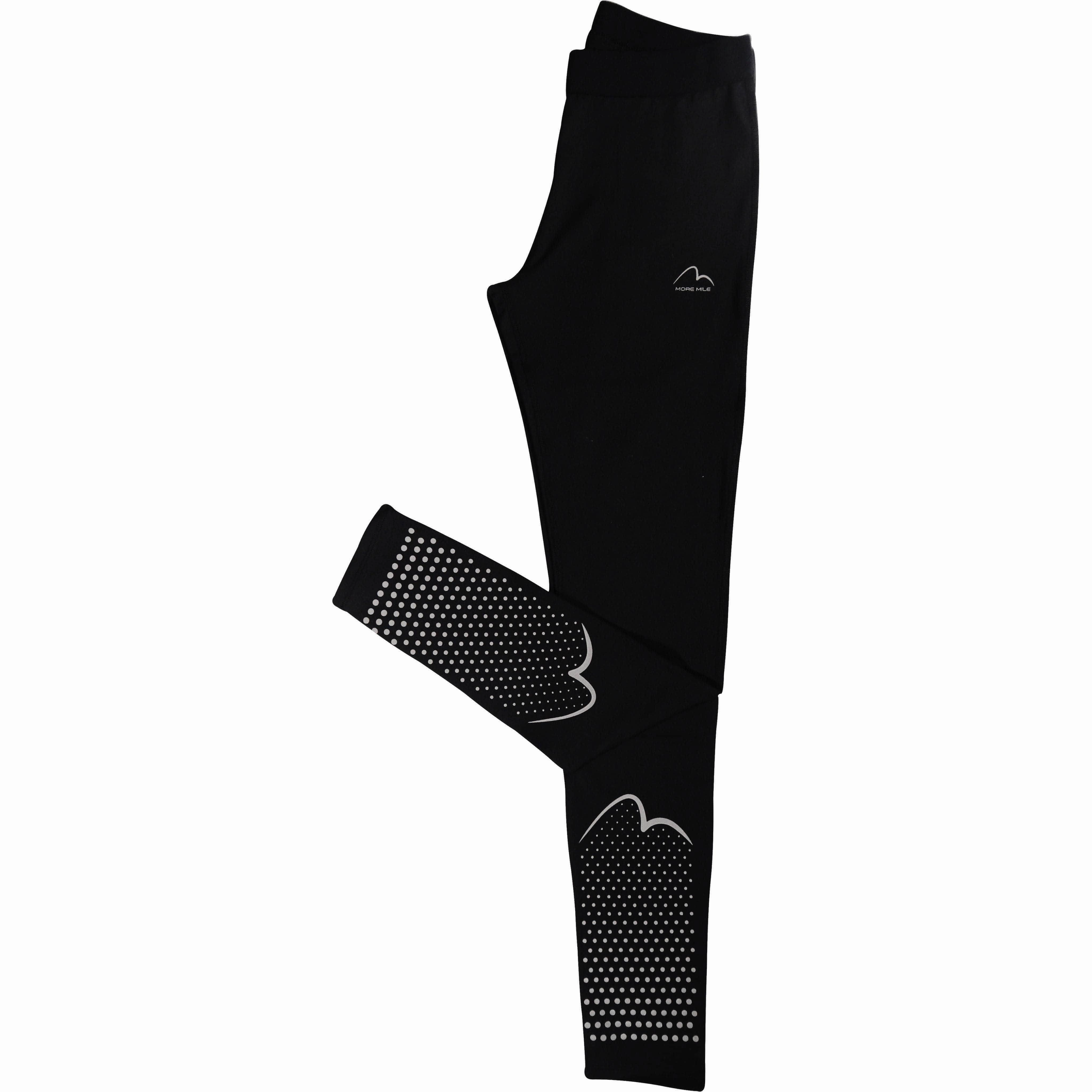 Fit For Movement More Mile Girls Long Running Tights - Black