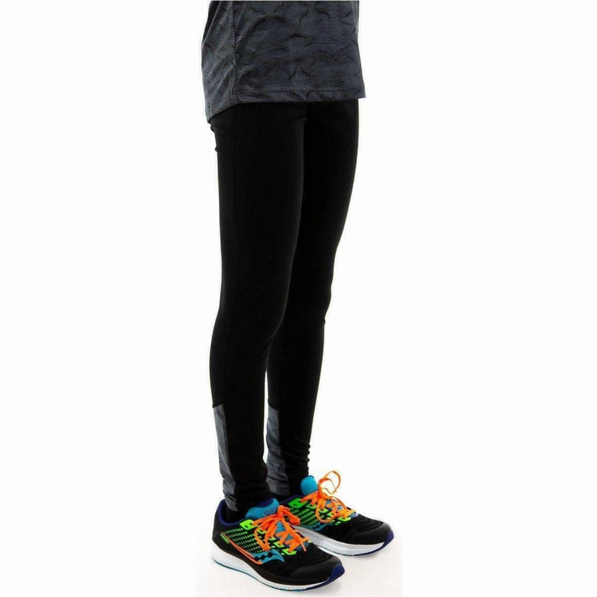 Training Essential Skin Friendly Casual Wearer More Mile Girls Long Running Tights - Black