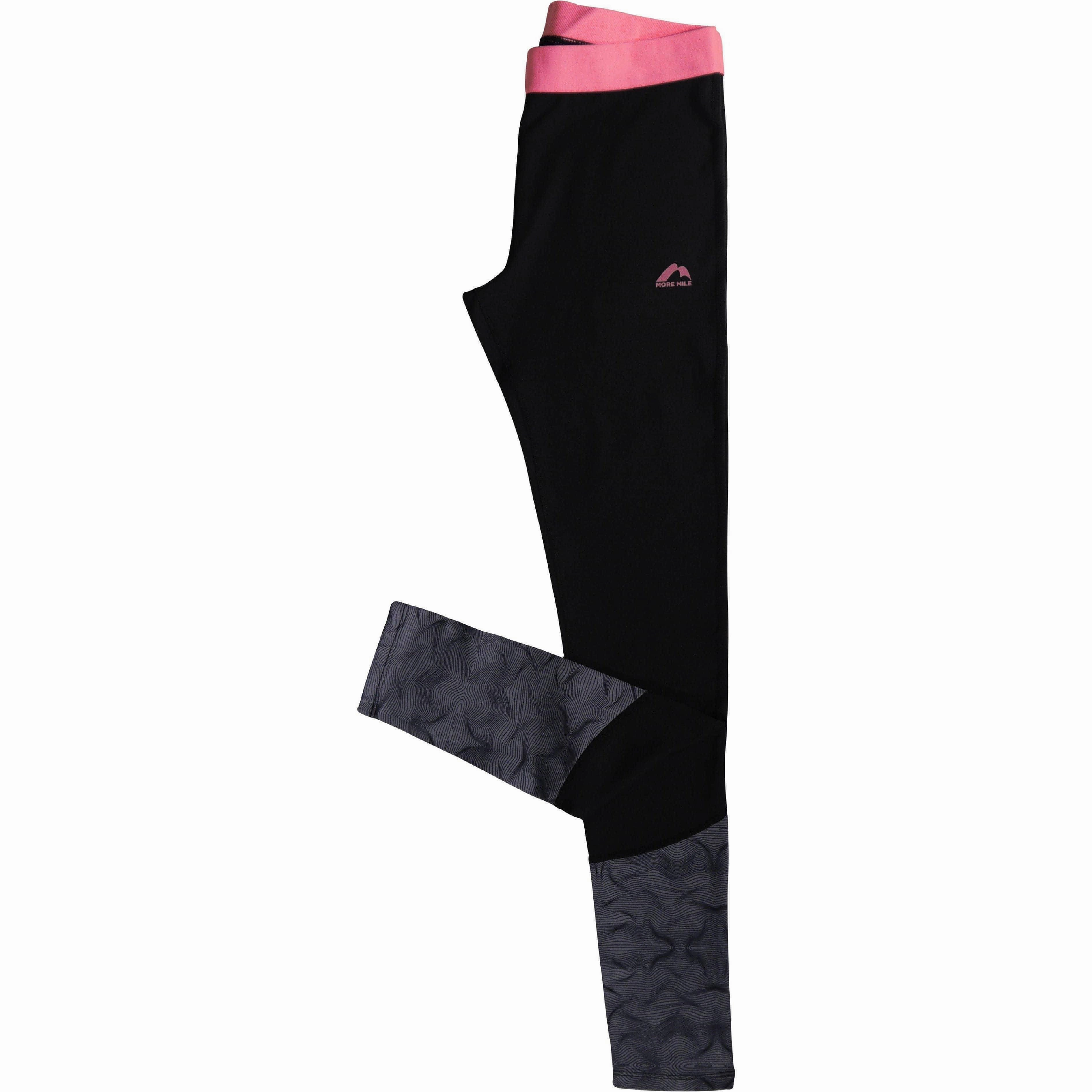 Casual Comfort No irritation More Mile Girls Long Running Tights - Black