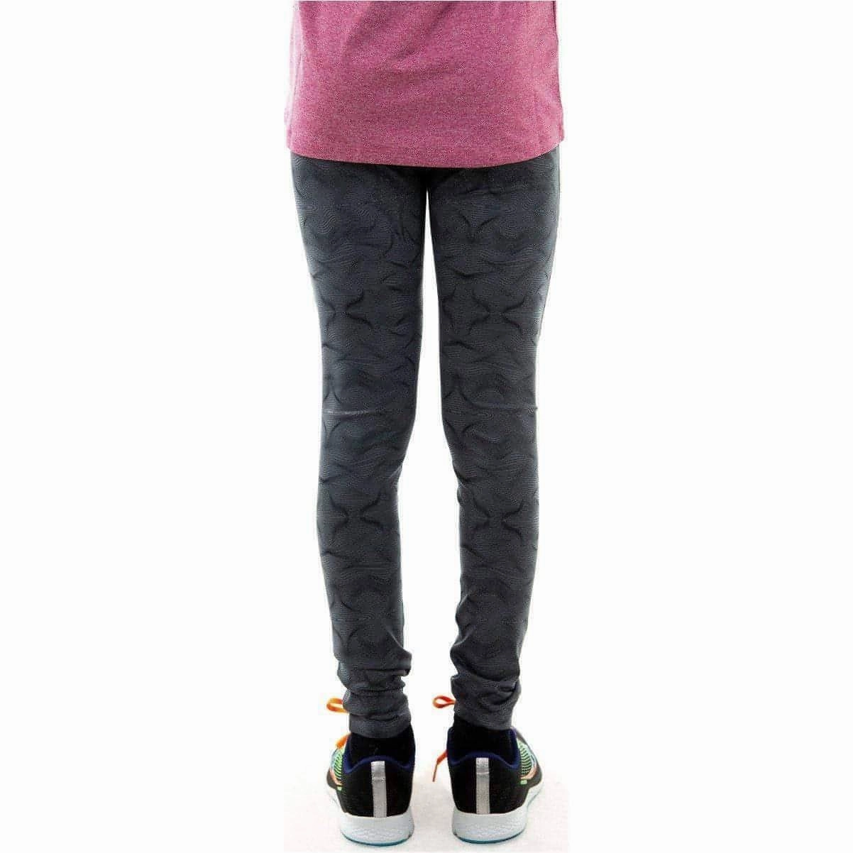 Light and Soft For Teens Ultra Light More Mile Girls Long Running Tights - Grey