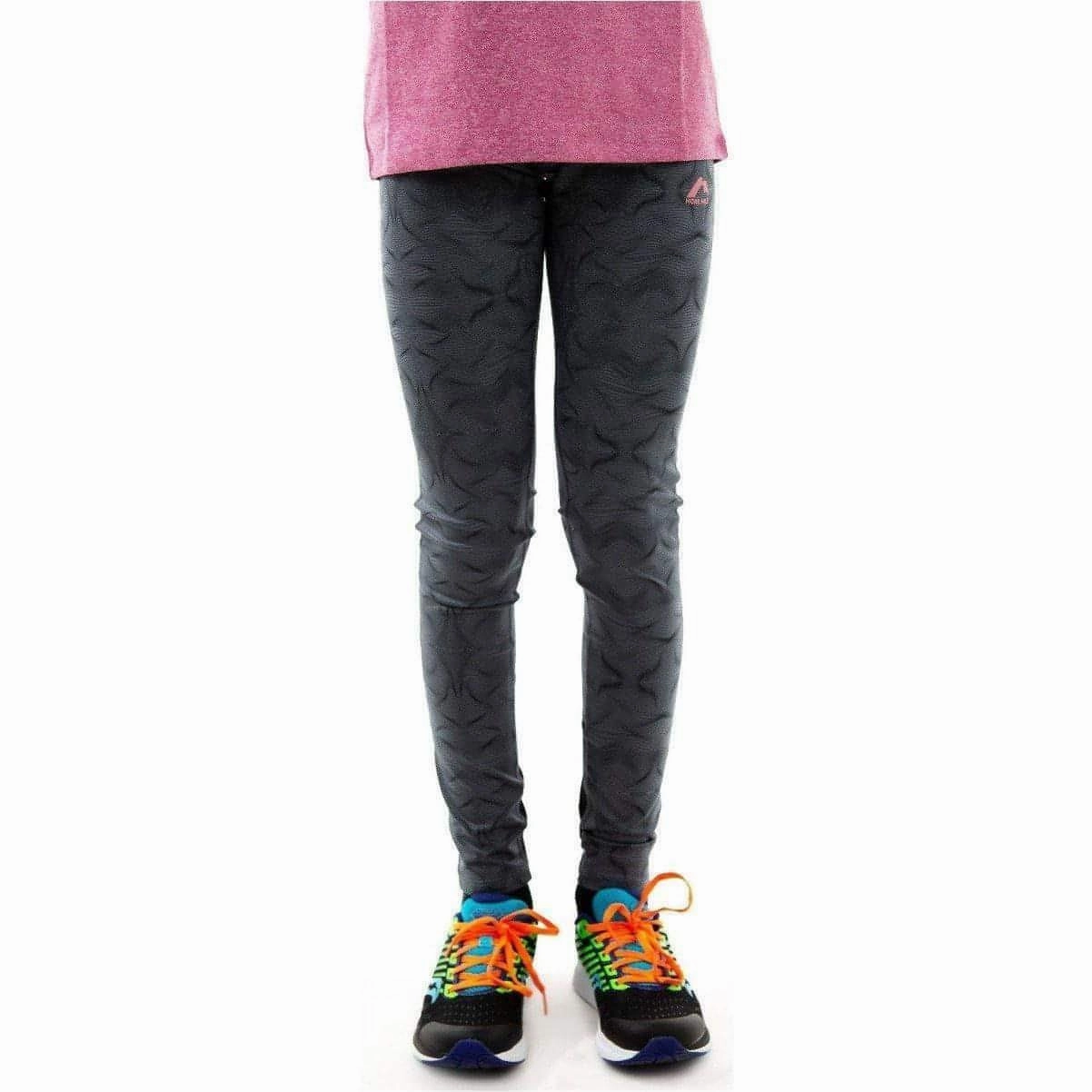 Fitness Lover Fade Resistant More Mile Girls Long Running Tights - Grey
