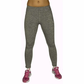 More Mile Heather Womens Training Tights - Grey Maternity Wear Stretch Fit