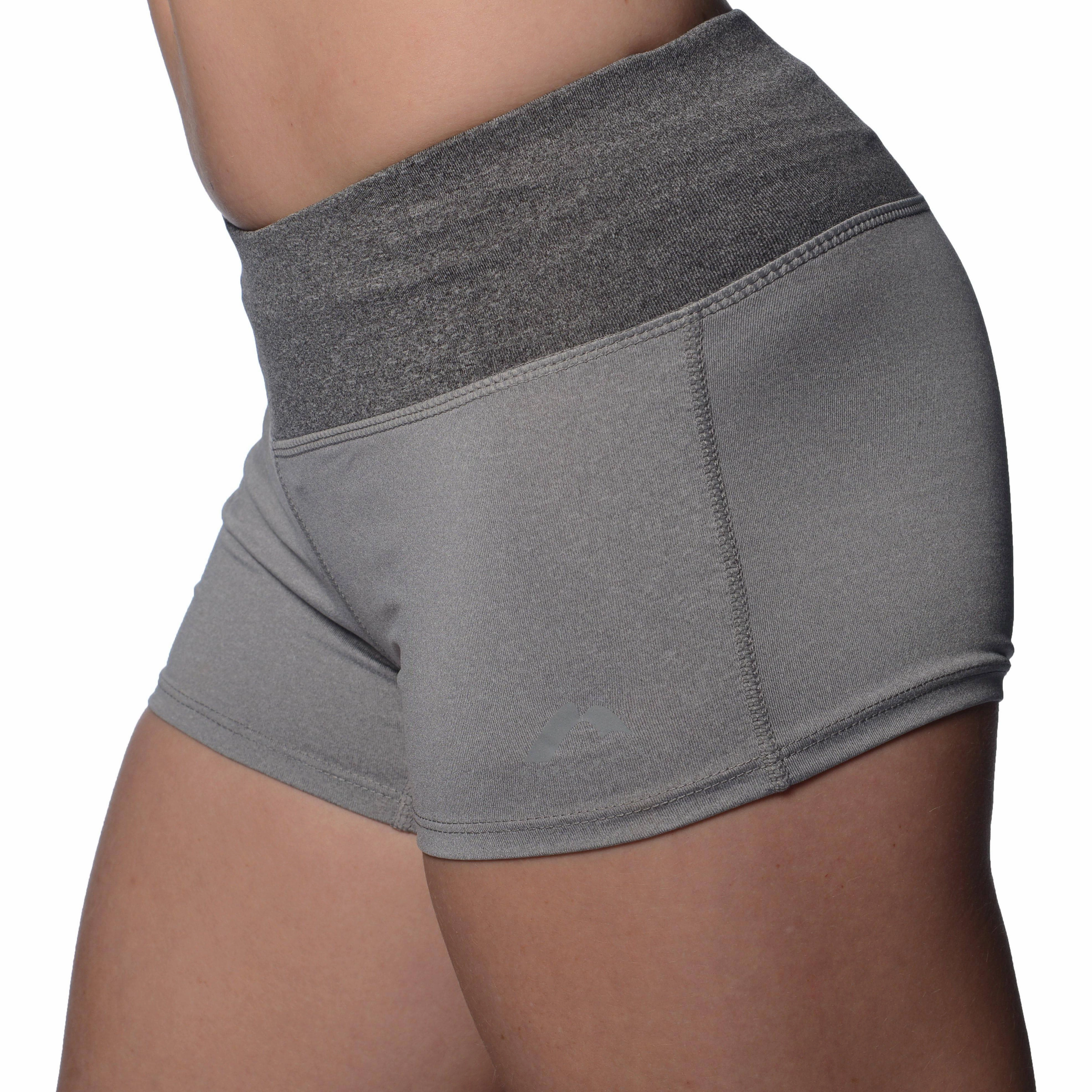 skateboarding outfit More Mile Marl 3 Inch Womens Running Shorts - Grey