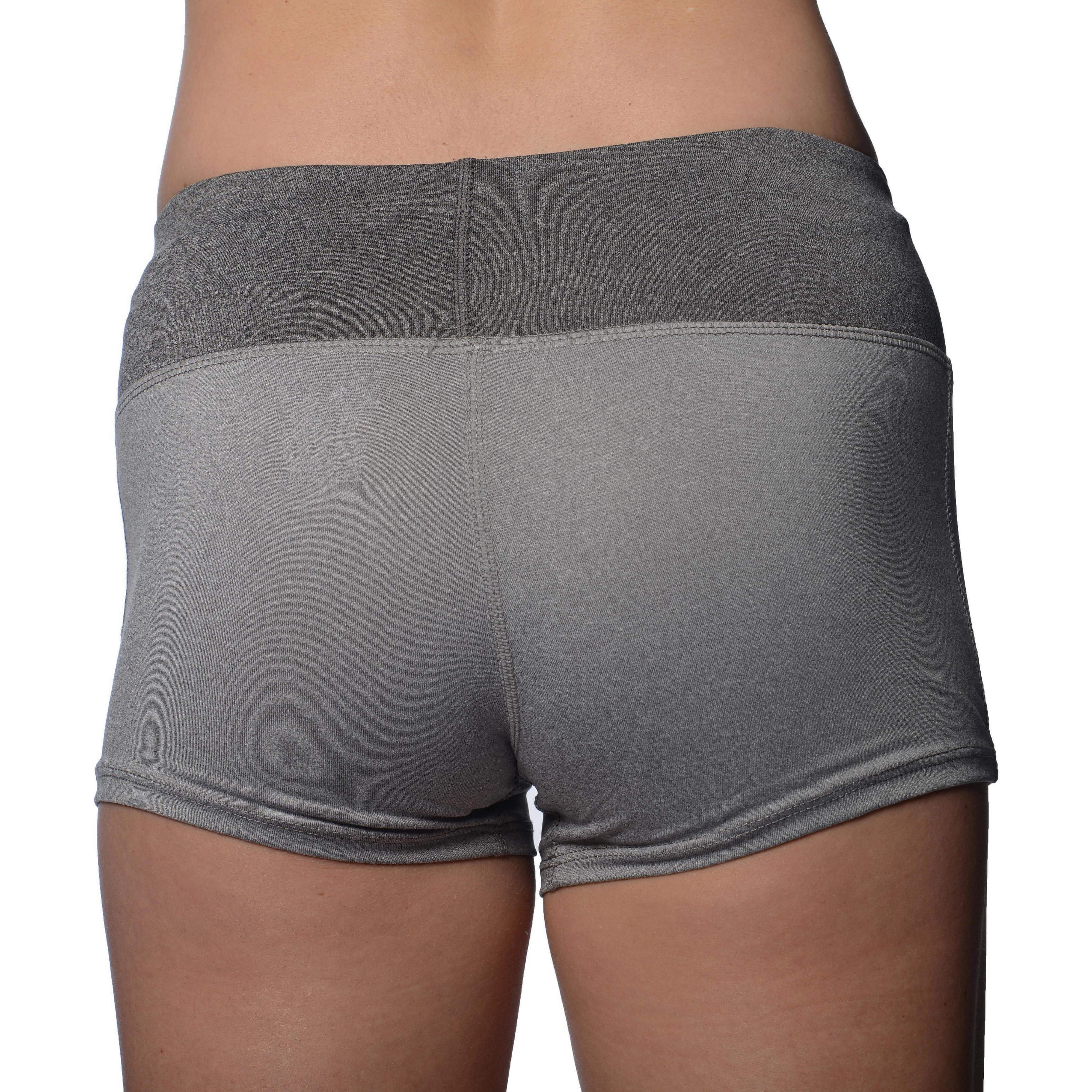 More Mile Marl 3 Inch Womens Running Shorts - Grey Sun Protection Flexible Gusset