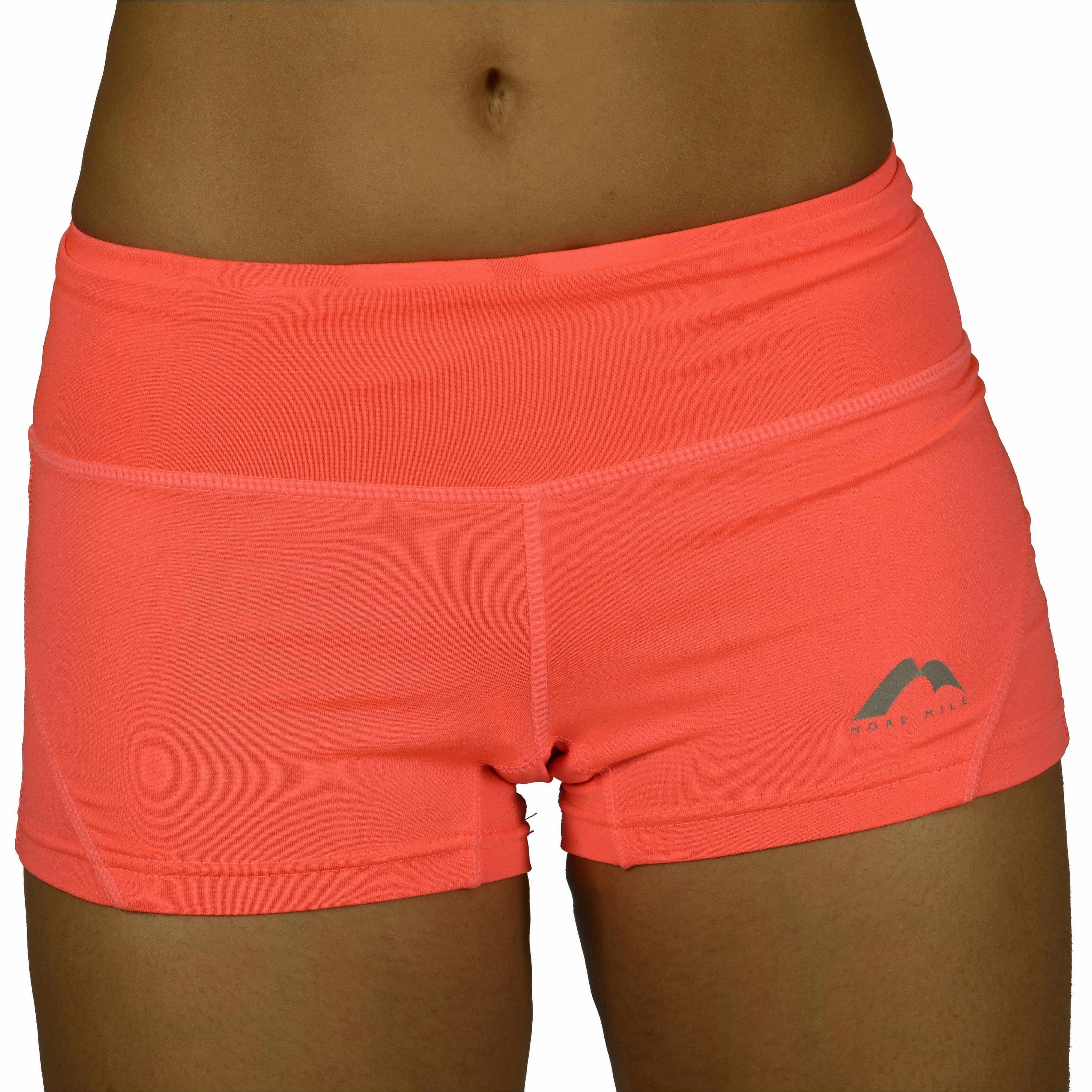 Travel Fashion Durable Hem Finishing More Mile More-Tech 3 Inch Womens Running Shorts - Pink