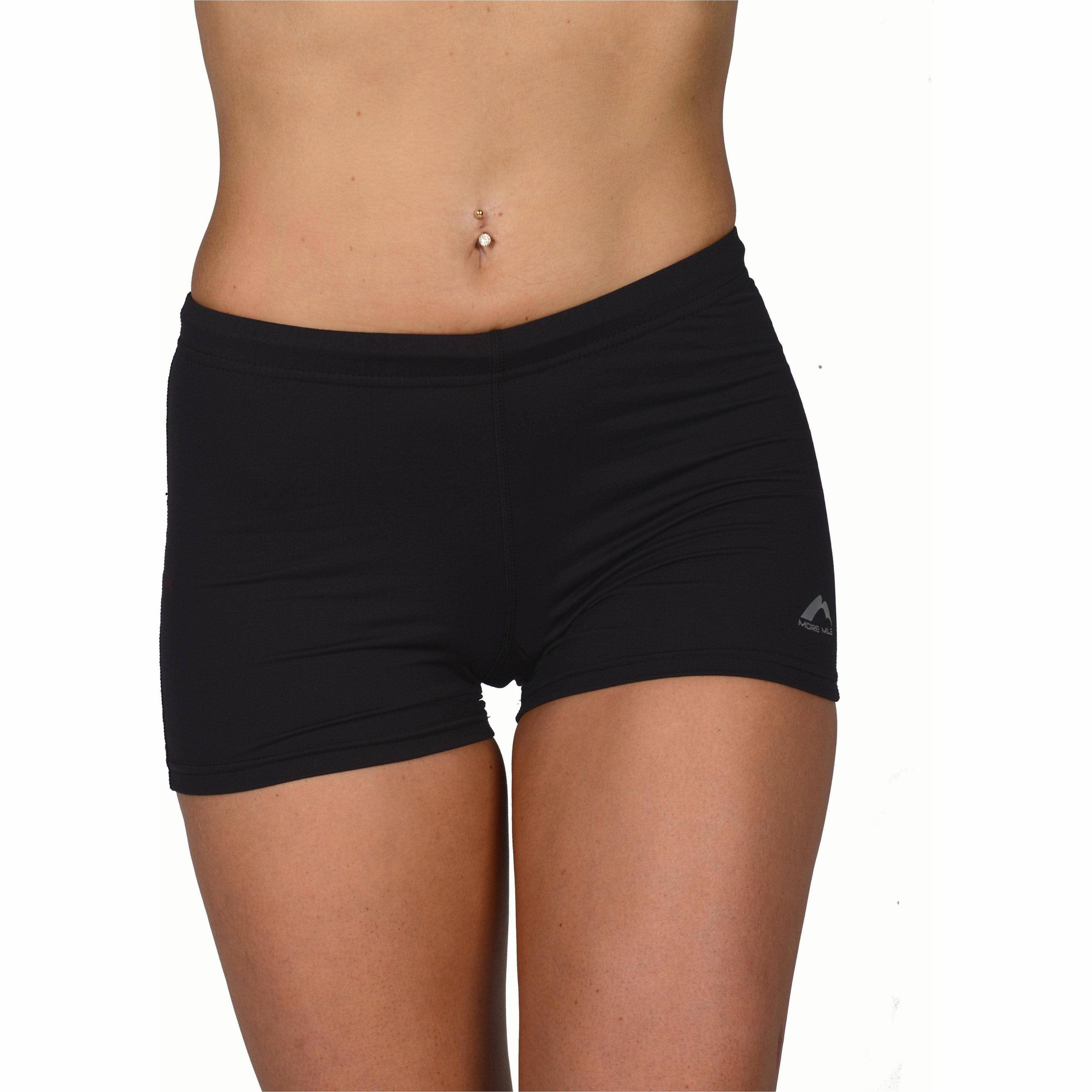 Durable Waistband More Mile More-Tech Womens Boy Running Shorts - Black