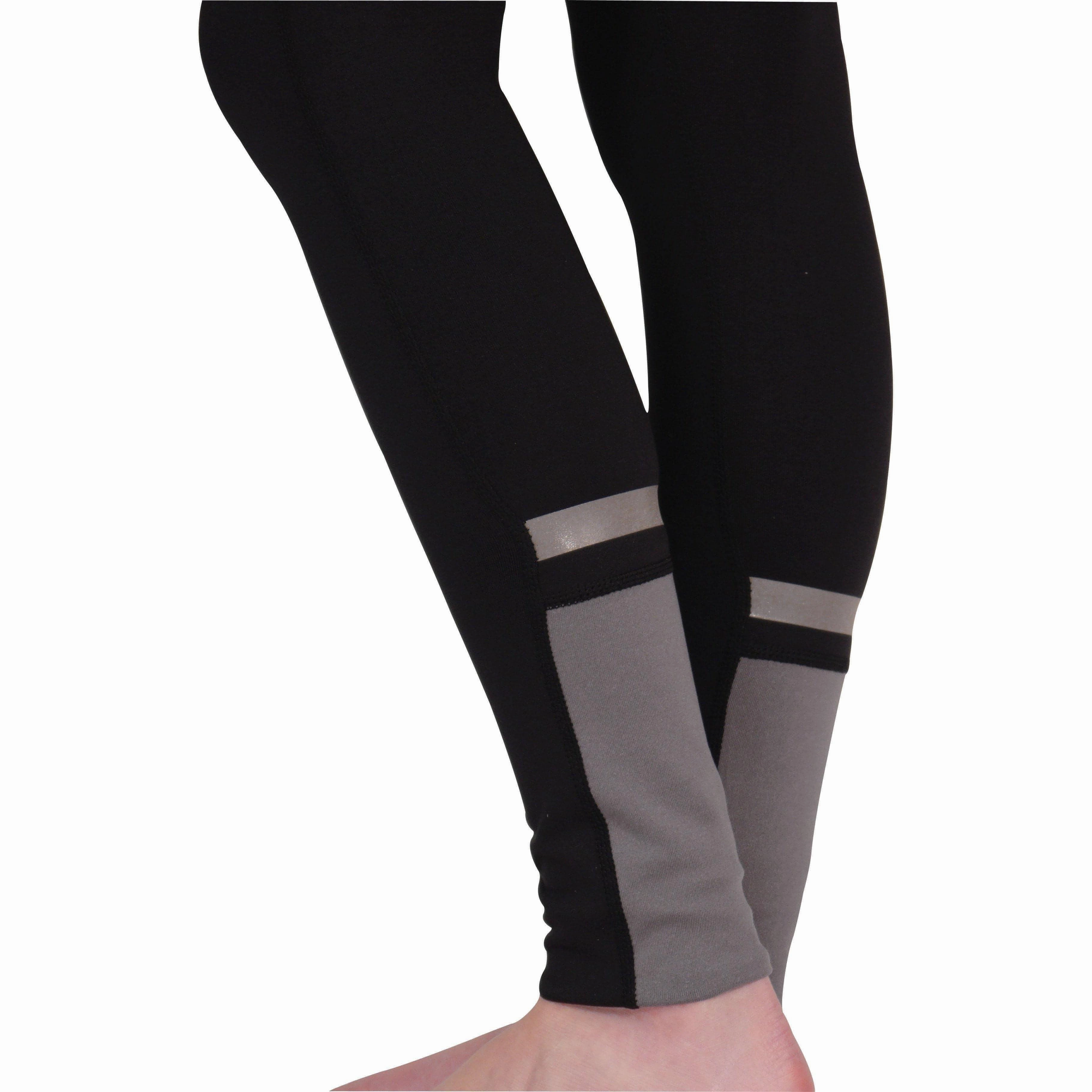 Quick drying material More Mile Power Womens Long Running Tights - Black