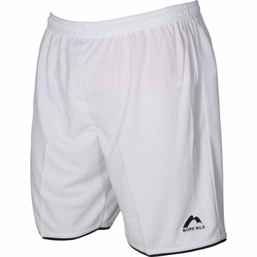 Streetwear Durable Hemming More Mile Premier Mens Football Shorts - White