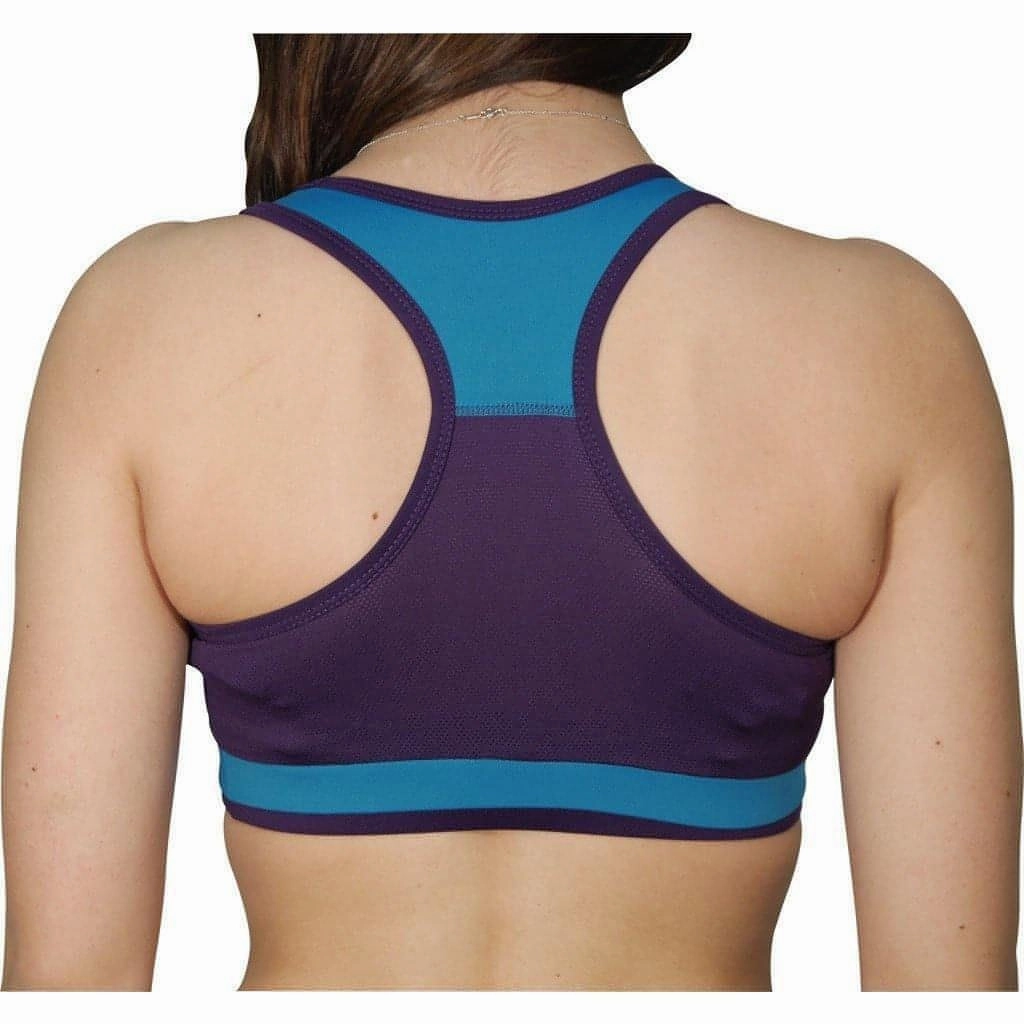 Comfortable fit More Mile Prime Womens Running Crop Top - Blue
