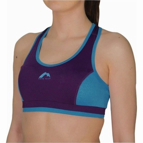 Endurance training More Mile Prime Womens Running Crop Top - Purple