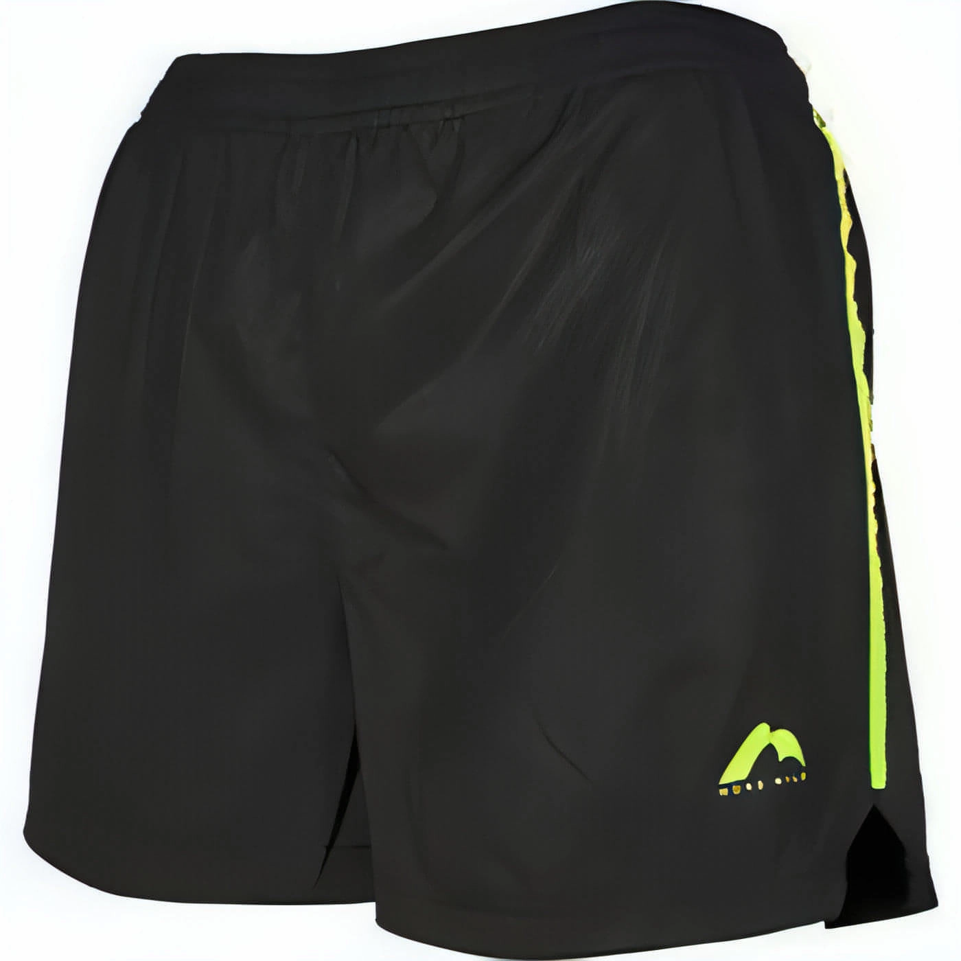 More Mile Square-Cut Womens Running Shorts - Black construction work