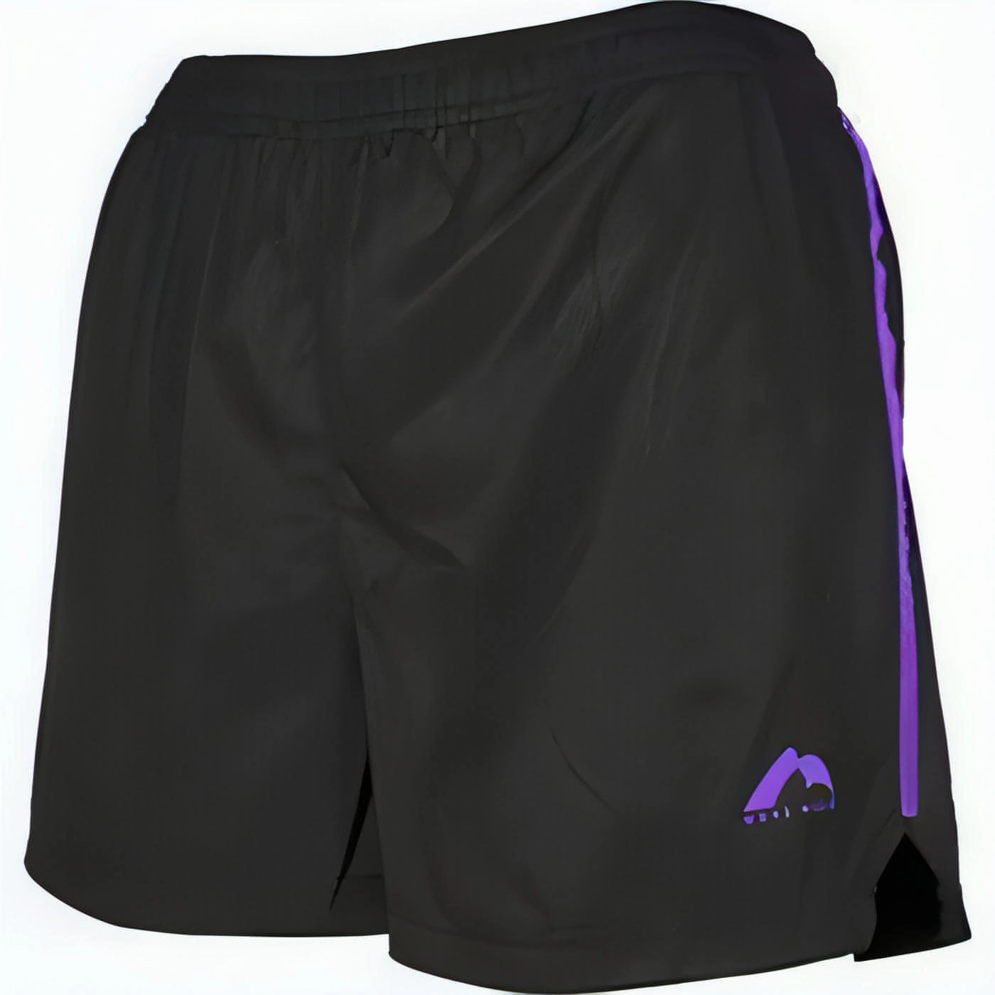 More Mile Square-Cut Womens Running Shorts - Black Comfortable Cut Basic Feel
