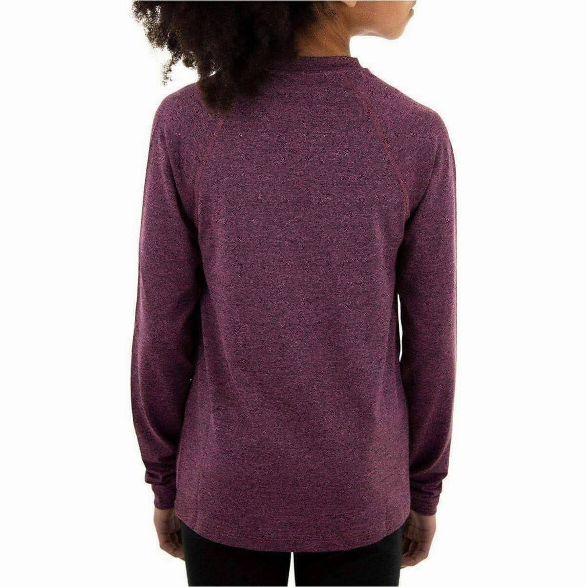 HydrationCompatible Storage event venue More Mile Train To Run Girls Long Sleeve Running Top - Purple