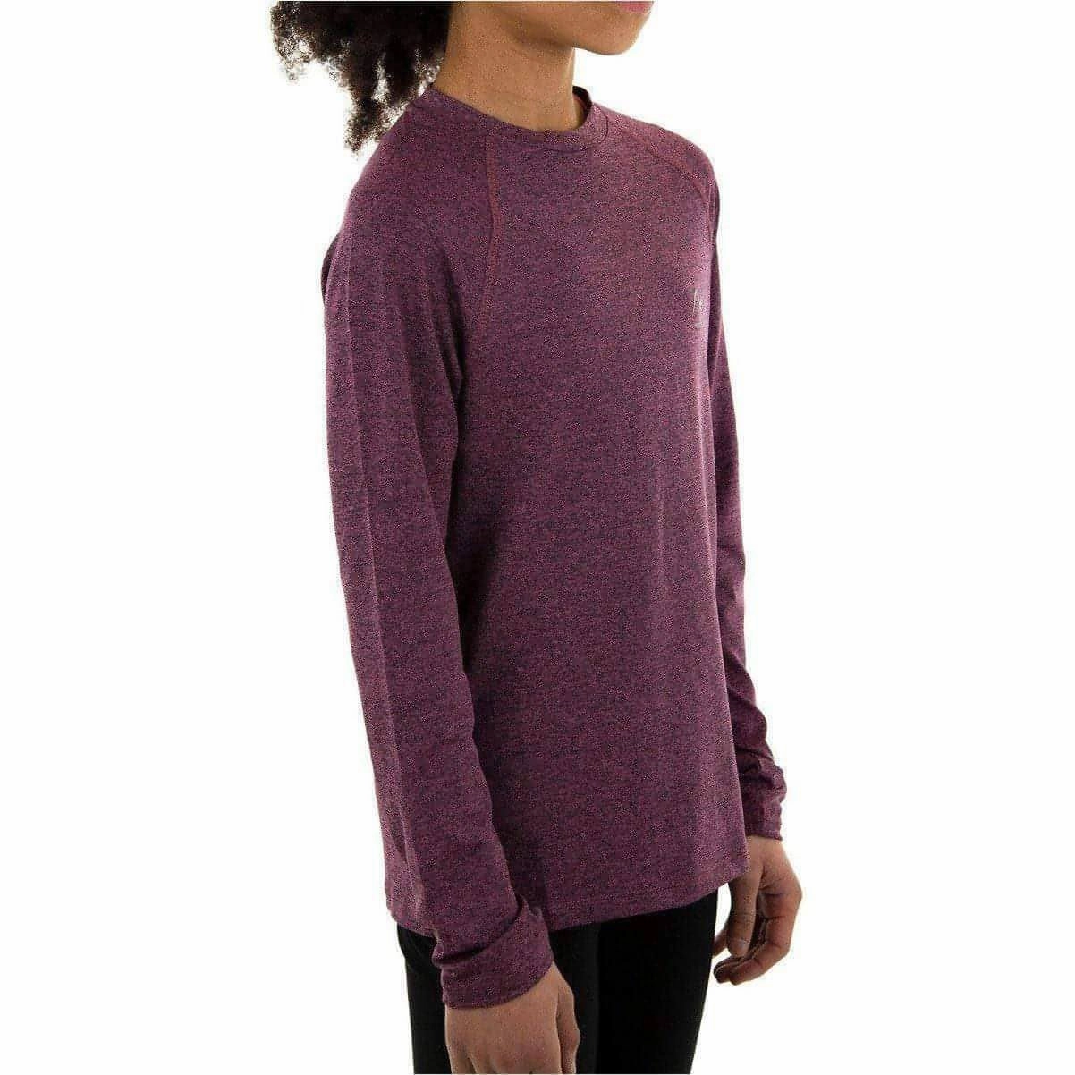 Outdoor Wear More Mile Train To Run Girls Long Sleeve Running Top - Purple