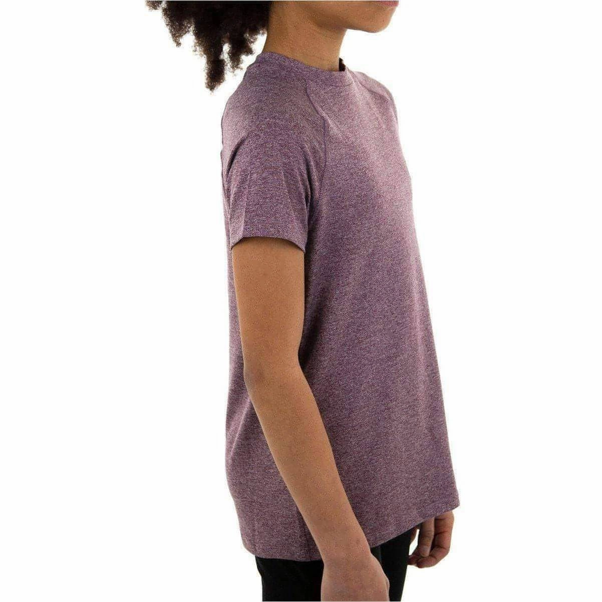 More Mile Train To Run Girls Short Sleeve Running Top - Purple Relaxed fit style Comfy Casual