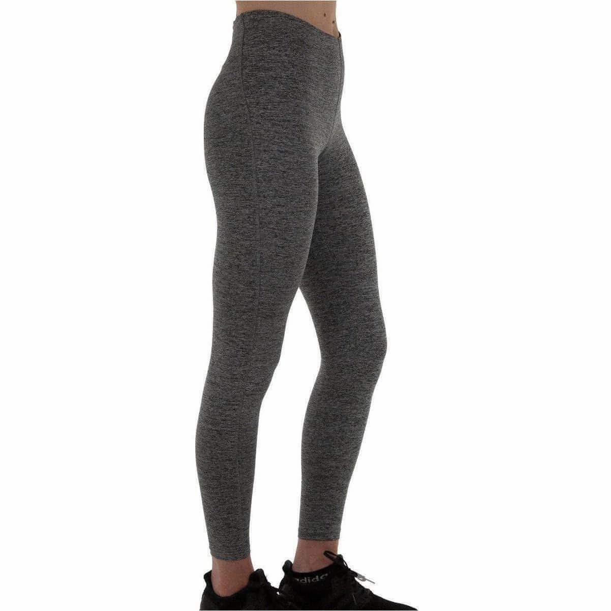 Soft Curve More Mile Train To Run Womens Long Running Tights - Grey