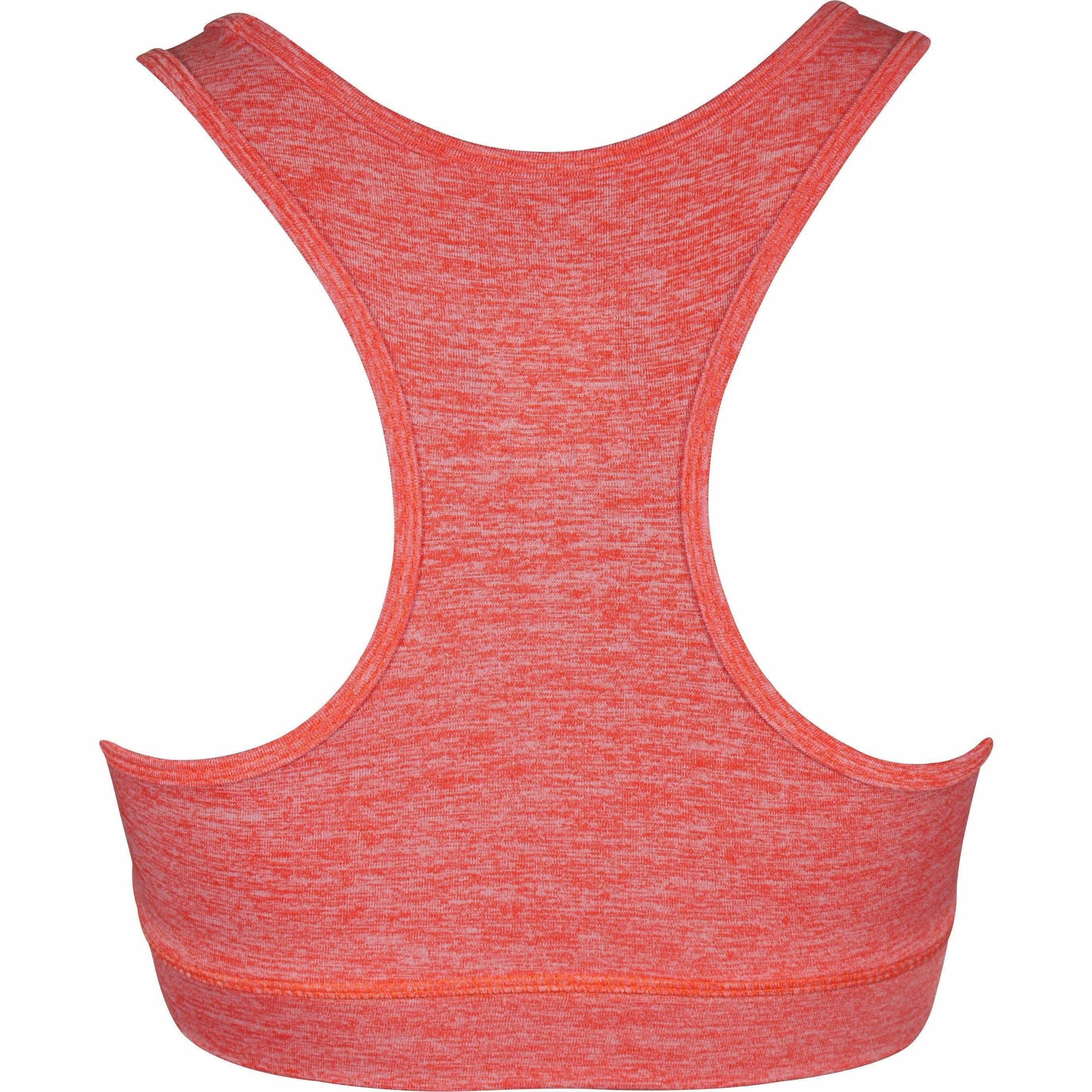 More Mile Train To Run Womens Running Crop Top - Orange Easy Structure Small seams