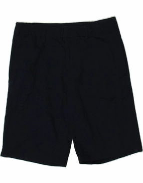MOSSIMO Mens Chino Shorts W32 Medium Navy Blue Cotton Tear Resistant Fabric