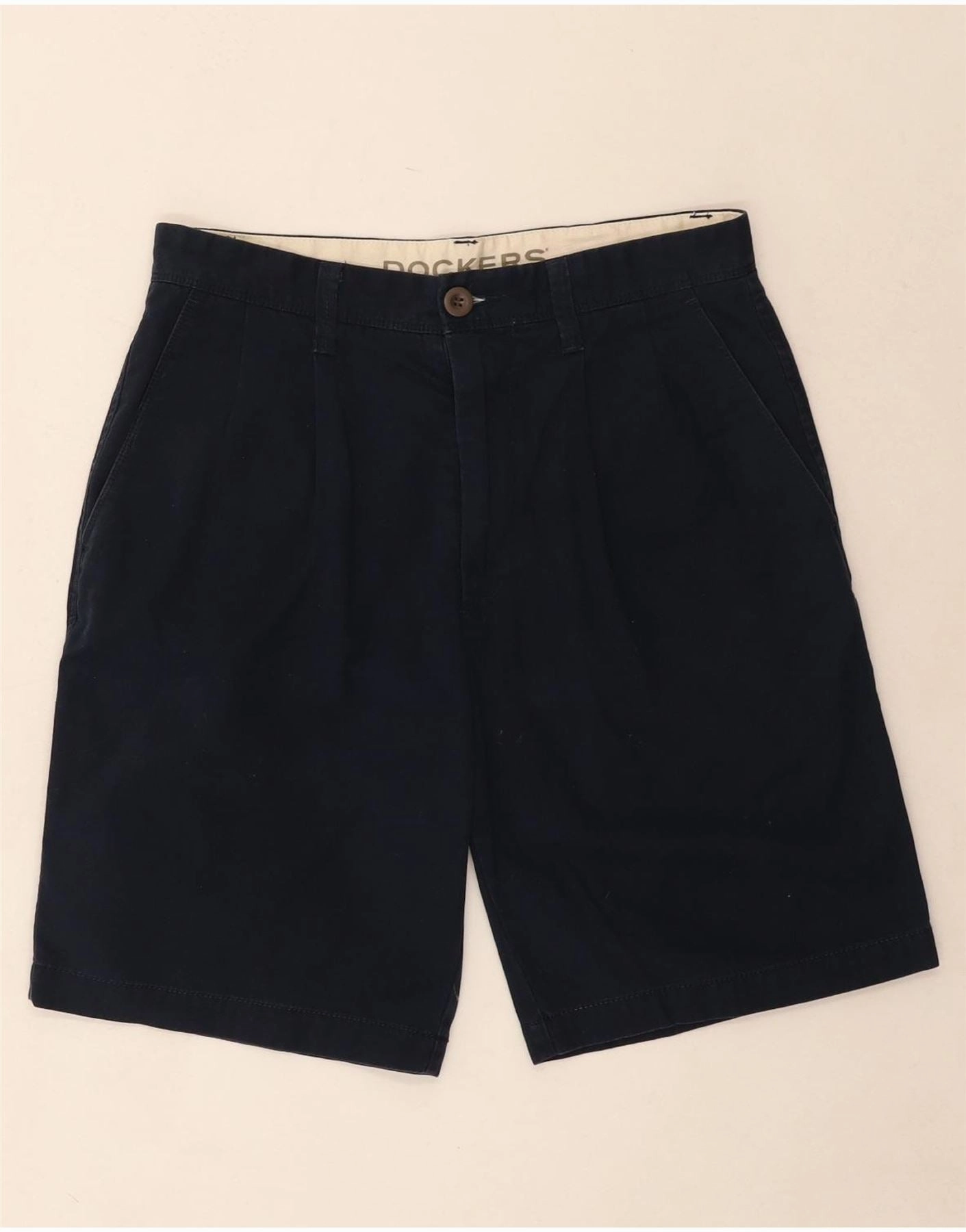 Anti Static Material DOCKERS Mens Chino Shorts W30 Medium  Navy Blue Cotton