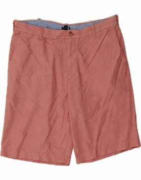 IZOD Mens Chino Shorts W36 Large  Red Cotton Cotton Blend Sweat Wicking Channels