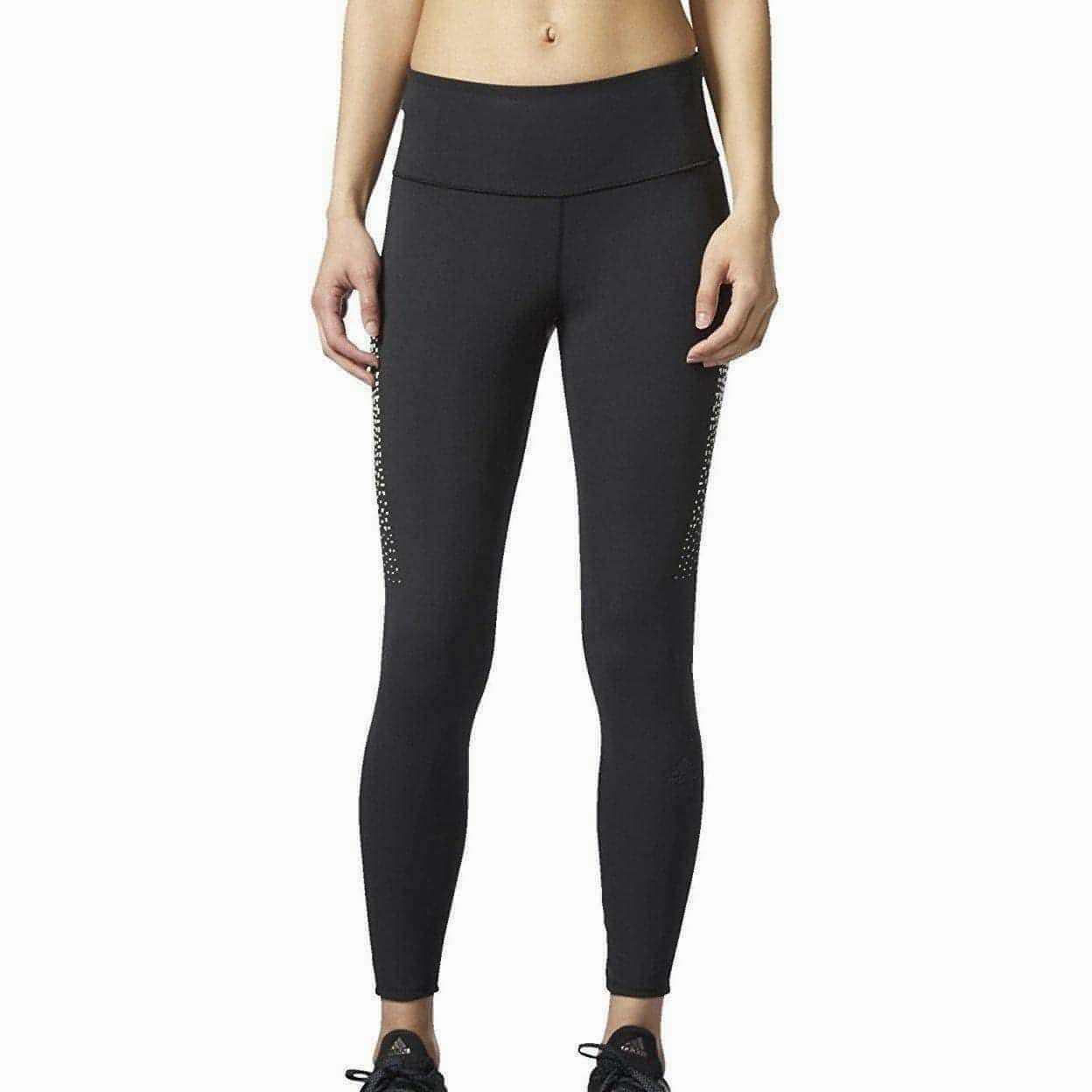 Rib Knit Beginner Level adidas Supernova Womens 7/8 Running Tights - Black