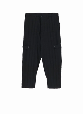 Luxe Look Functional Waist WOOL GABARDINE TAB DETAIL PADDED PANTS