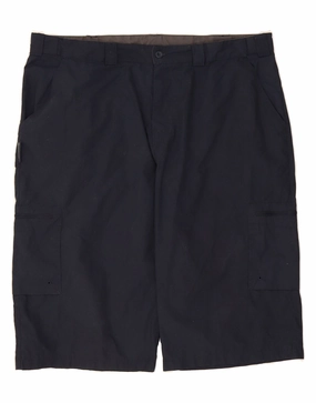 fashion industry Temperature Regulating Tech MOUNTAIN WAREHOUSE Mens Cargo Shorts W40 XL Navy Blue Polyester