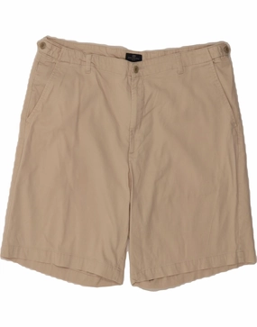 DOCKERS Mens Golf Chino Shorts W38 XL Beige Cotton Chill Fit Comfy Feel