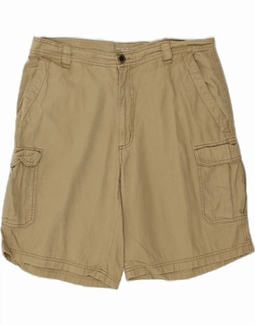 COLUMBIA Mens Omni-Shade Cargo Shorts W36 Large  Beige Cotton Stain-Resistant