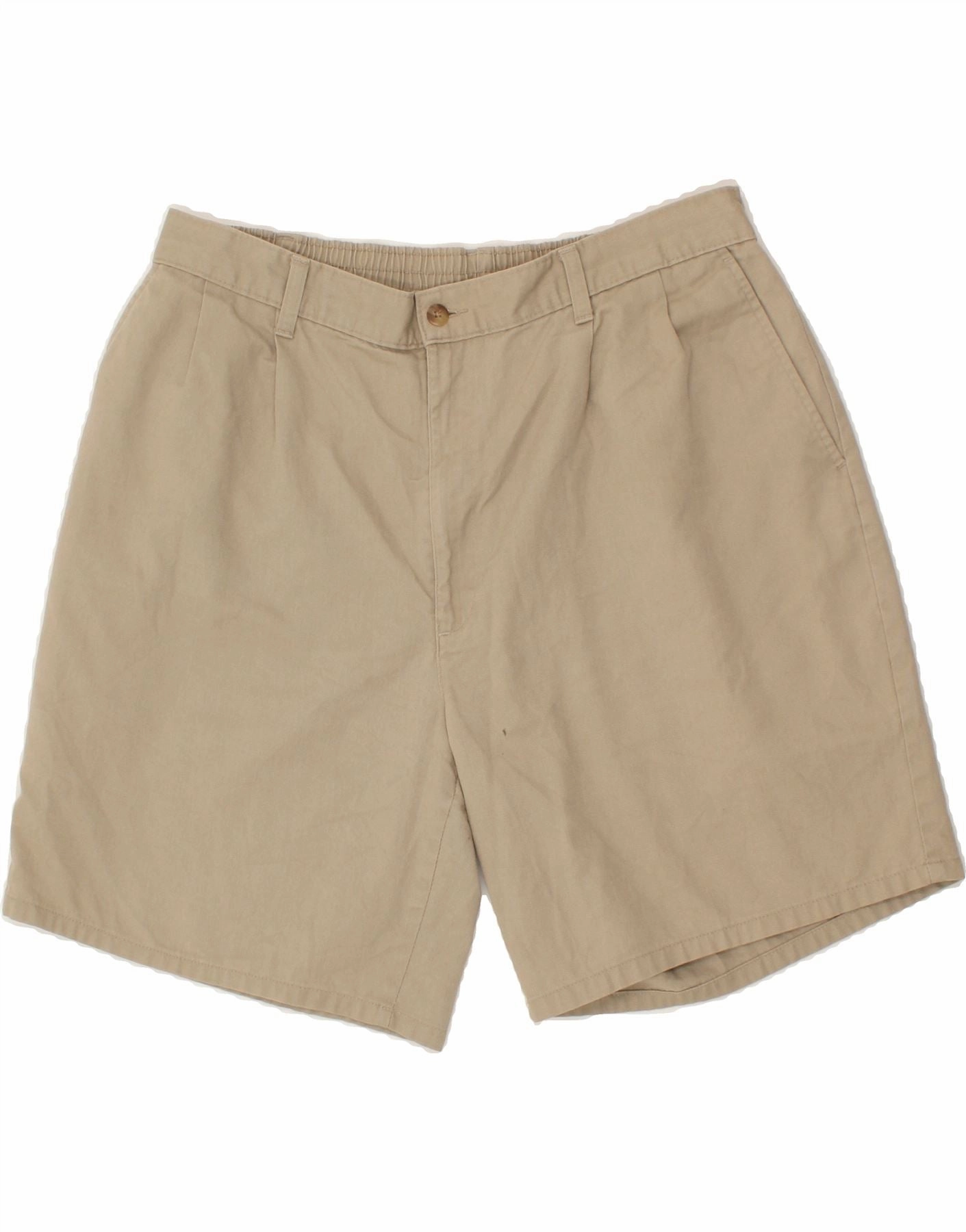 VINTAGE Mens Chino Shorts W38 XL Beige Cotton construction work