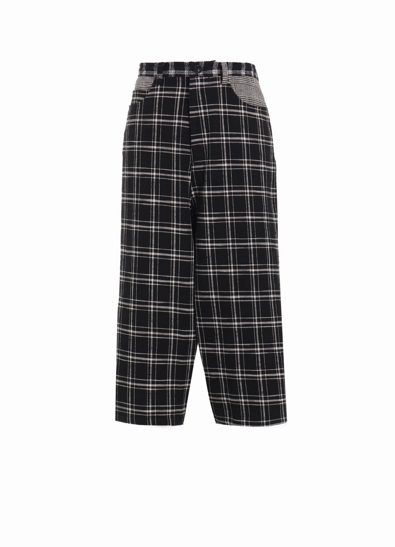 MULTI PLAID SAROUEL PANTS Casual Wear work mode