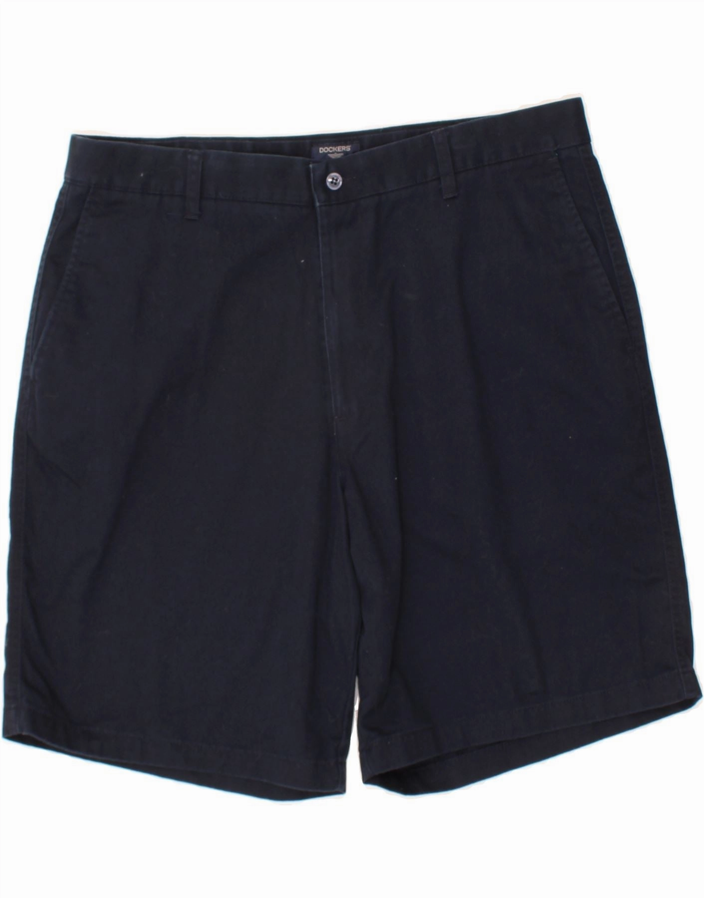 DOCKERS Mens Chino Shorts W38 XL Navy Blue Cotton UV resistant Durable Stitching