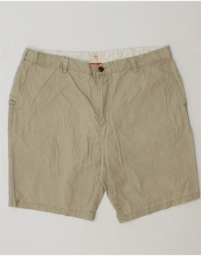 snap closure DOCKERS Mens Chino Shorts W40 XL Beige Cotton
