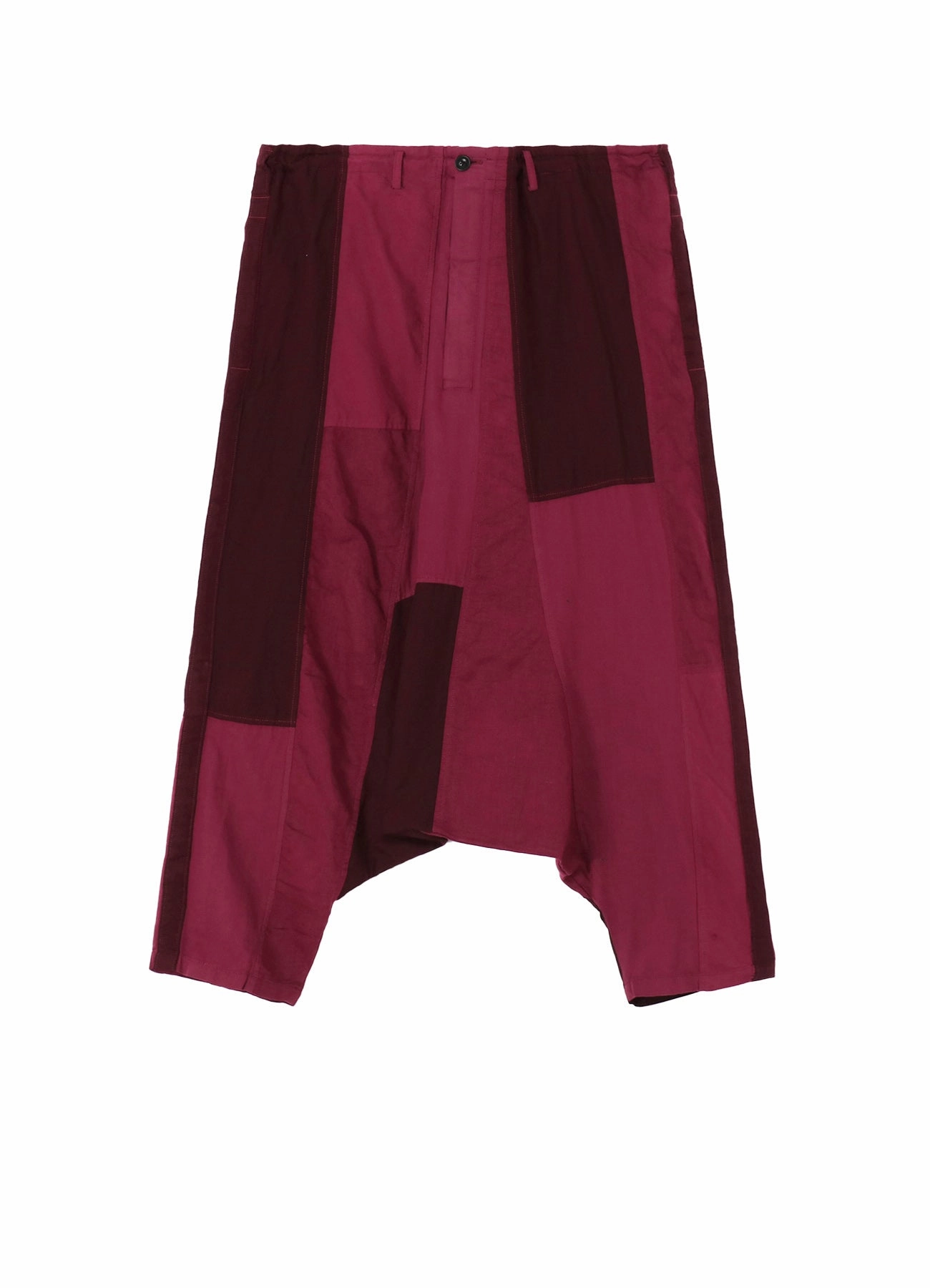 Versatile Comfort Wear Seamless Wear CUBISM PATCHWORK  PRODUCT DYED   SIDE TAPE SALOUEL PANTS