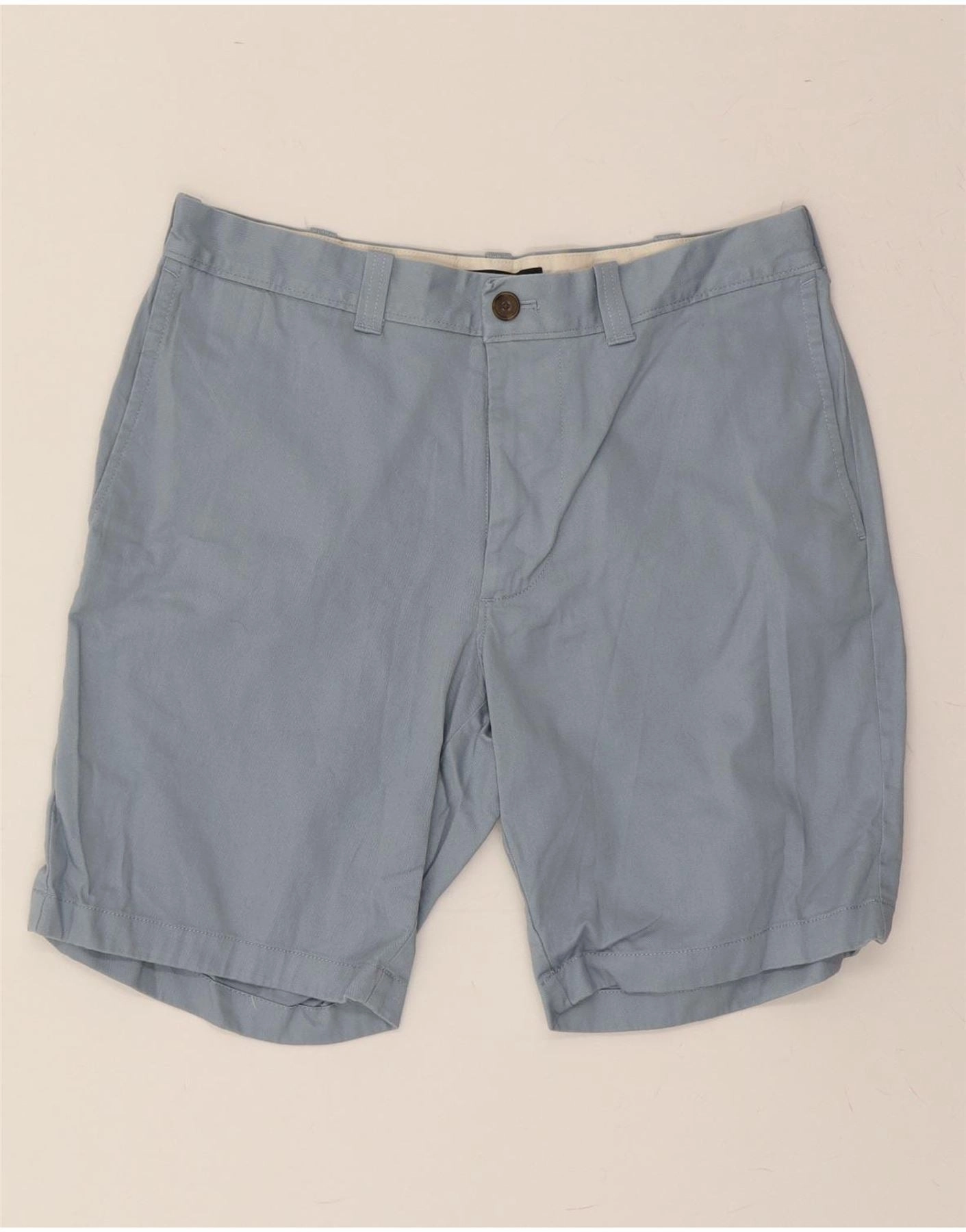 J. CREW Mens Mercantile Chino Shorts W31 Medium Blue Cotton Comfort Layer Wear Sporty Casual