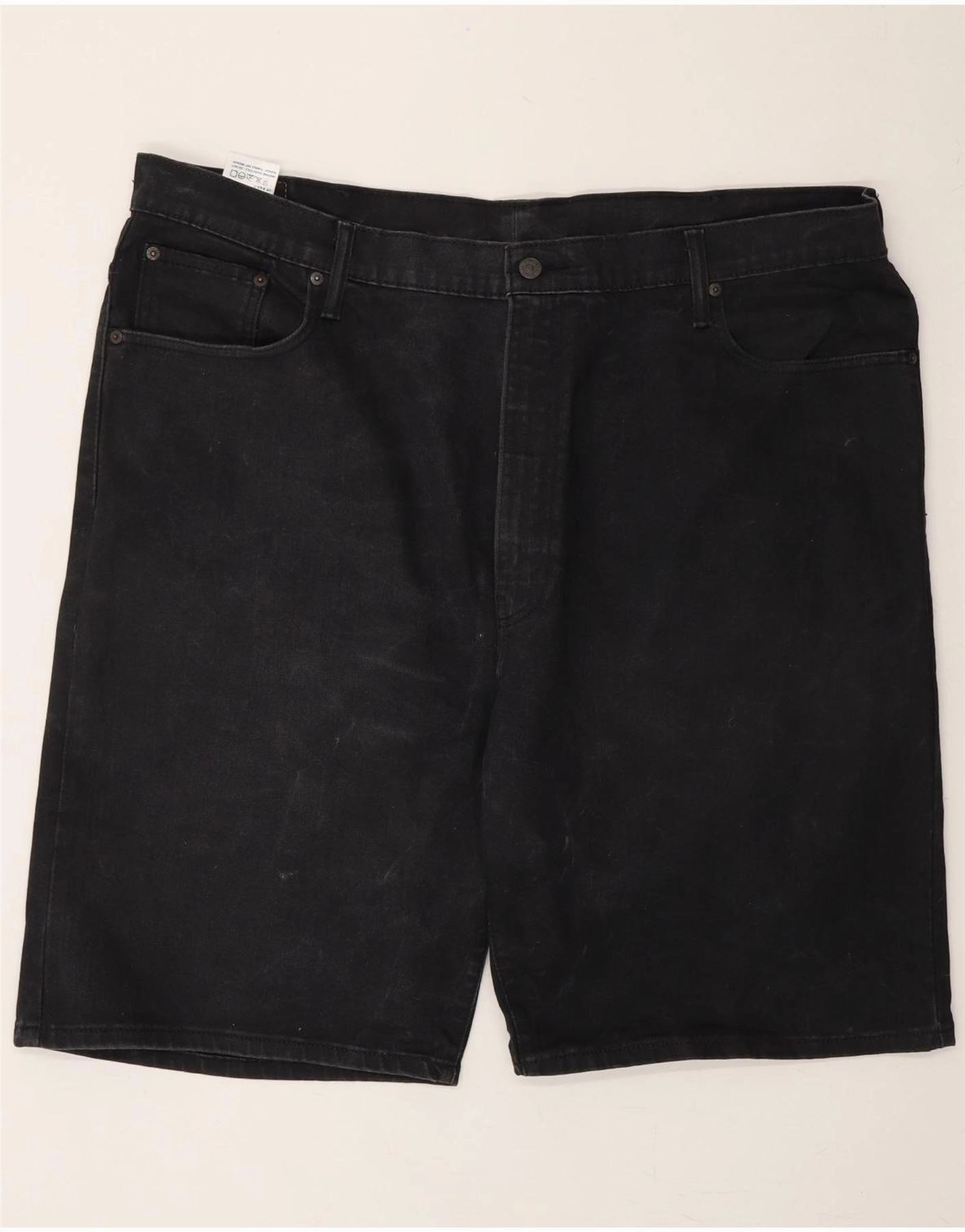 Athletic Vibe LEVI'S Mens 569 Denim Shorts W44 2XL Black Cotton