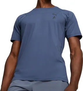 Puma Seasons coolCELL Short Sleeve Mens Running Top - Blue Smart Outfit