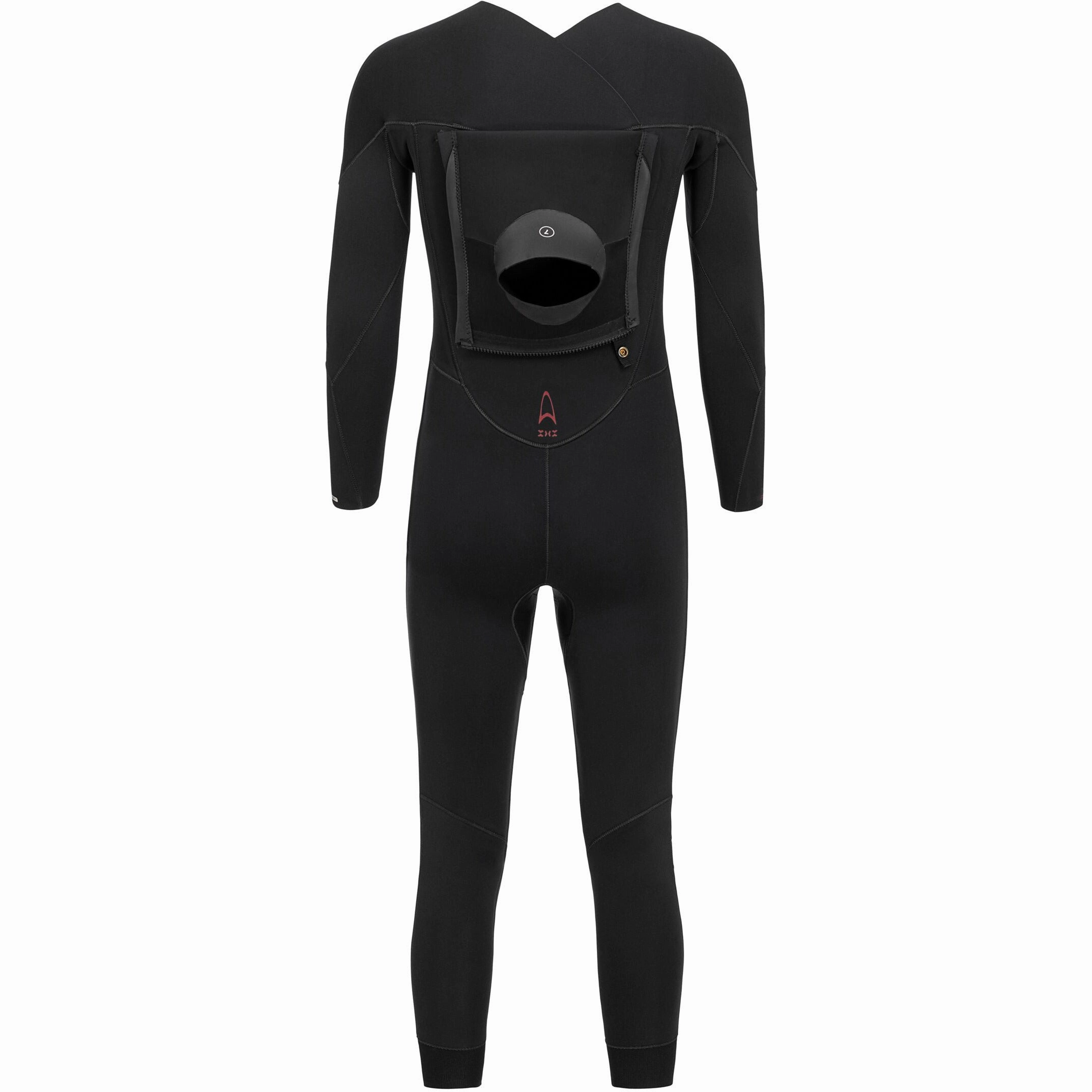 Orca Tango 4.3mm Mens Surf Wetsuit - Black Recycled Material Blends HeatReflective Lining