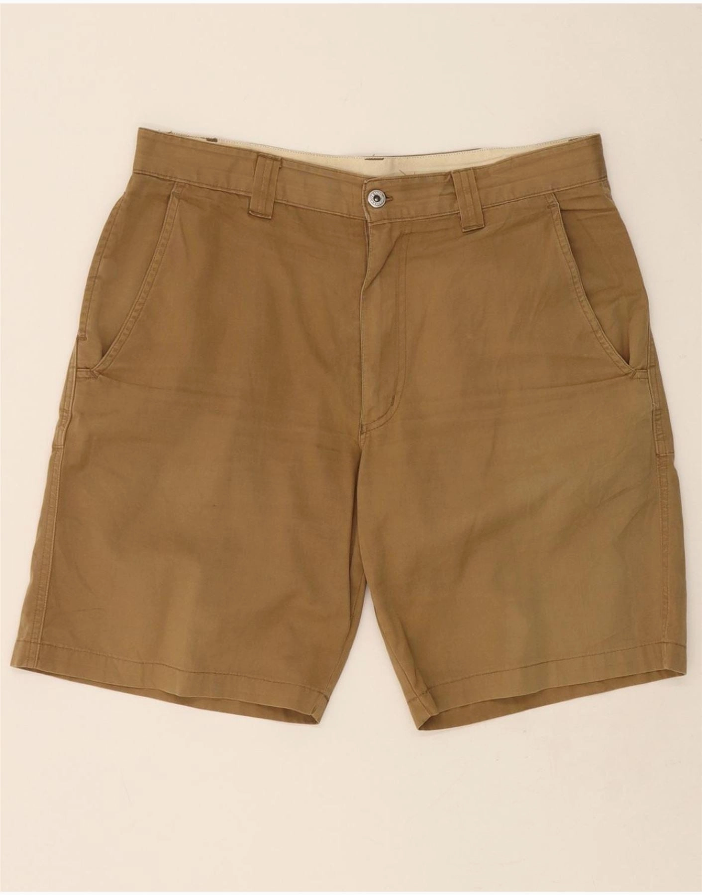Comfy Waistband day trip MURPHY & NYE Mens Chino Shorts W34 Large Brown Cotton