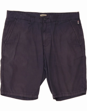 food industry Fan gear NAPAPIJRI Mens Chino Shorts W38 XL Navy Blue Cotton