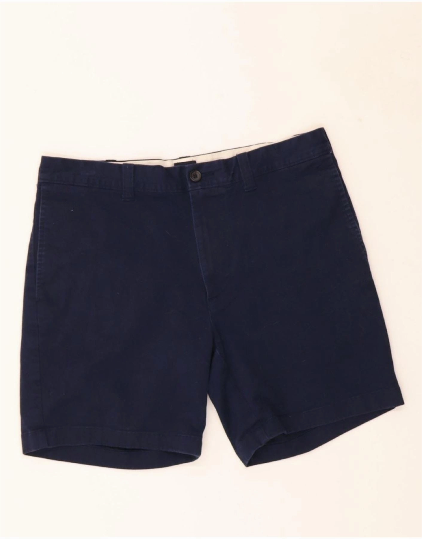 Quick Adjust Toggles J. CREW Mens Chino Shorts W33 Medium Navy Blue Cotton