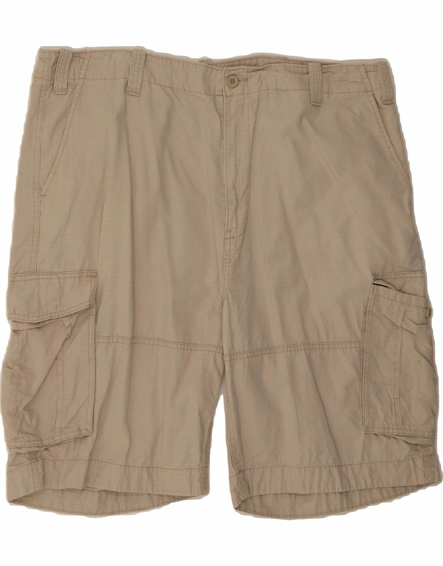 agriculture industry NAUTICA Mens Cargo Shorts W42 2XL Beige Check Cotton
