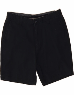 NAUTICA Mens Chino Shorts W34 Large Navy Blue Cotton Soft Feel