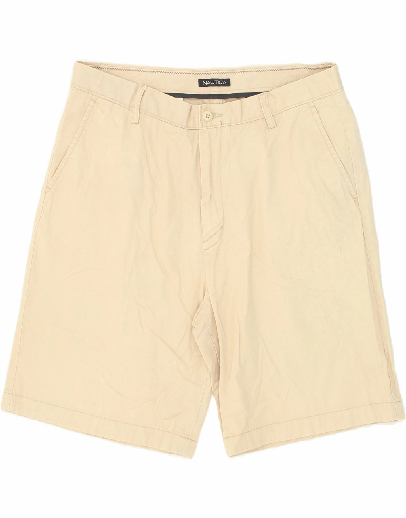 NAUTICA Mens Chino Shorts W36 Large  Beige Cotton Clean Mood